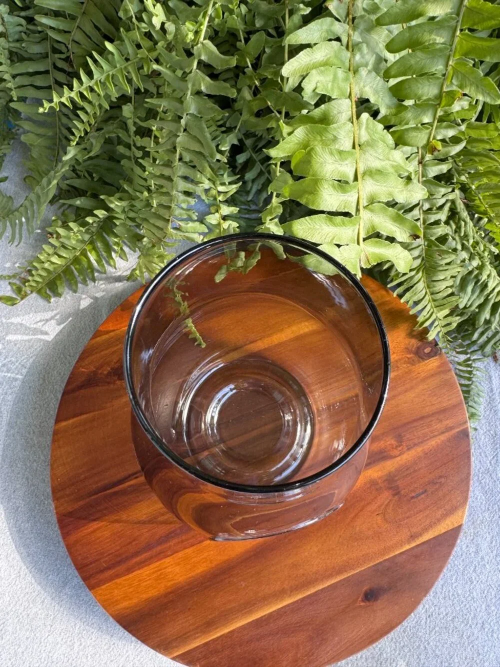 Holmegaard Smoke Glass DWL Lantern – Danish Modern Candle Holder